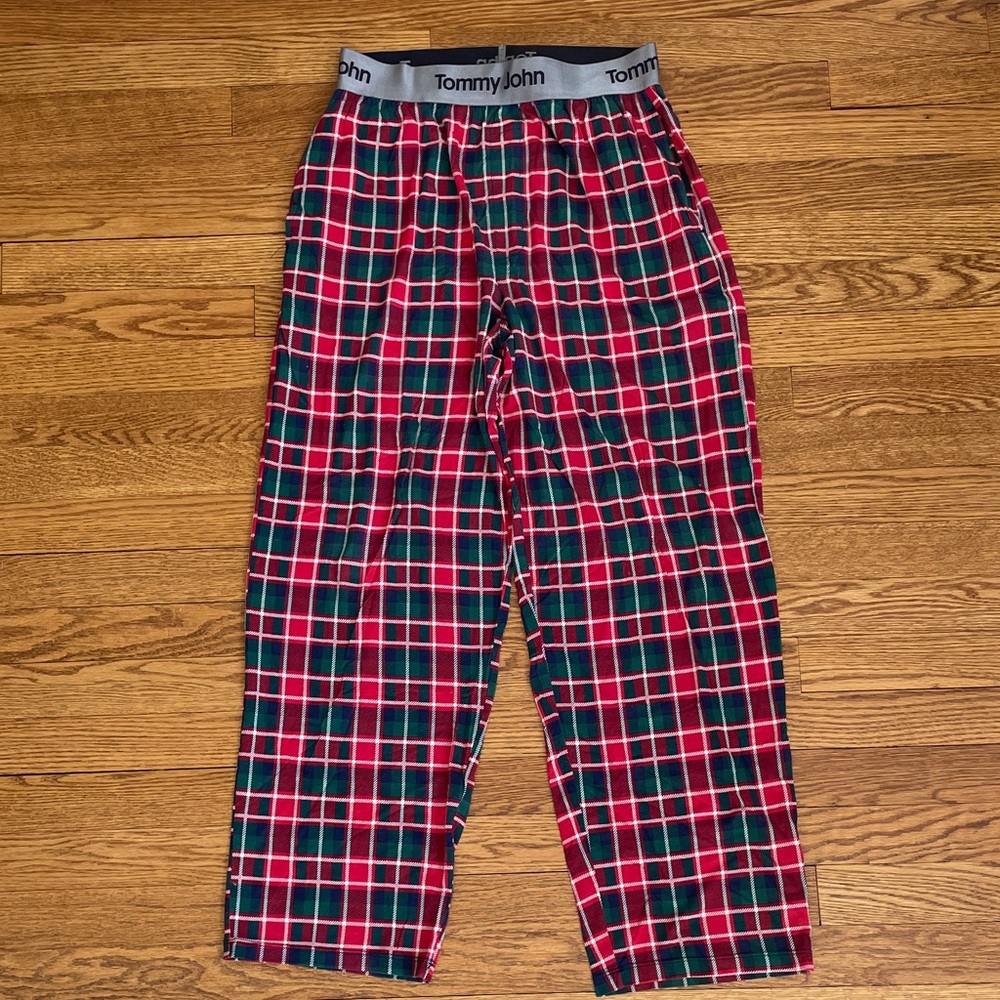 Tommy John Red and Green Plaid Pants